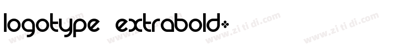 LOGOTYPE ExtraBold字体转换